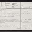 Cantraydoune, NH74NE 7, Ordnance Survey index card, page number 1, Recto