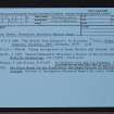 Croy, NH74NE 13, Ordnance Survey index card, Recto