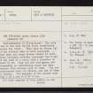 Cantraybruich, NH74NE 16, Ordnance Survey index card, page number 1, Recto