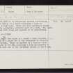 Cantraydoune, NH74NE 36, Ordnance Survey index card, Recto