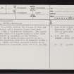 Kerrowaird, NH74NE 37, Ordnance Survey index card, page number 1, Recto