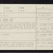 Old Petty, NH74NW 3, Ordnance Survey index card, page number 1, Recto