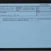 Culloden, NH74NW 5, Ordnance Survey index card, Recto
