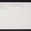 Culloden, NH74NW 10, Ordnance Survey index card, Recto