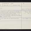 Milton, NH74NW 11, Ordnance Survey index card, Recto