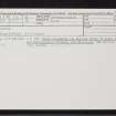 Lonnie, NH74NW 26, Ordnance Survey index card, Recto