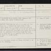 Milton Of Clava, NH74SE 7, Ordnance Survey index card, page number 1, Recto