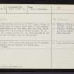 Balnuarin, NH74SE 13, Ordnance Survey index card, Recto