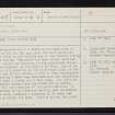 Daviot Cottage, NH74SW 5, Ordnance Survey index card, page number 1, Recto