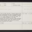 Bogbain Wood, NH74SW 15, Ordnance Survey index card, Recto