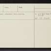 Cromal Mount, Ardersier, NH75NE 2, Ordnance Survey index card, page number 3, Recto