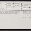 Kirkton, NH75NE 7, Ordnance Survey index card, page number 1, Recto