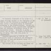 Viewhill, NH75SE 2, Ordnance Survey index card, page number 1, Recto