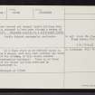 Viewhill, NH75SE 2, Ordnance Survey index card, Verso