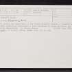 Cromarty House, NH76NE 2.1, Ordnance Survey index card, Recto