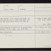 South Sutor, NH76NE 7, Ordnance Survey index card, Recto