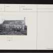 Cromarty, Church Street, East Parish Church, NH76NE 10, Ordnance Survey index card, Recto