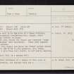 Balblair, Newhall Point, NH76NW 2, Ordnance Survey index card, page number 1, Recto
