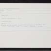 Udale Bay, NH76NW 28, Ordnance Survey index card, Recto