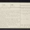 Navity, NH76SE 2, Ordnance Survey index card, Recto