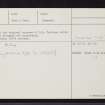 Navity, NH76SE 3, Ordnance Survey index card, page number 2, Verso