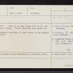 Blackstand, NH76SW 7, Ordnance Survey index card, Recto