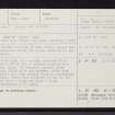 Glenurquhart, NH76SW 12, Ordnance Survey index card, Recto