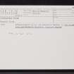 Poyntzfield, NH76SW 18, Ordnance Survey index card, Recto