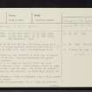 Kinrive, NH77NW 3, Ordnance Survey index card, page number 1, Recto
