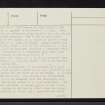 Kinrive, NH77NW 3, Ordnance Survey index card, page number 3, Recto
