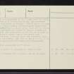 Kinrive, NH77NW 3, Ordnance Survey index card, page number 4, Verso