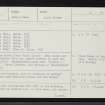 Scotsburn Wood, NH77NW 5, Ordnance Survey index card, page number 1, Recto