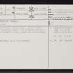 Strath Rory, NH77NW 14, Ordnance Survey index card, page number 1, Recto