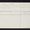 Delny, NH77SW 3, Ordnance Survey index card, Recto