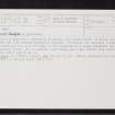 Delny, NH77SW 10, Ordnance Survey index card, Recto