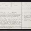 Camore Wood, NH78NE 1, Ordnance Survey index card, page number 1, Recto