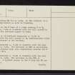 Camore Wood, NH78NE 2, Ordnance Survey index card, page number 6, Verso