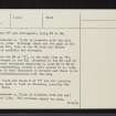Camore Wood, NH78NE 2, Ordnance Survey index card, page number 10, Verso