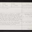 Manse Of Dornoch, NH78NE 3, Ordnance Survey index card, page number 1, Recto