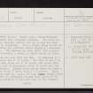 Evelix, NH78NE 12, Ordnance Survey index card, page number 1, Recto