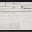 Carriblair, NH78NW 1, Ordnance Survey index card, page number 1, Recto