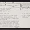 Coille Poll Na H-Airde, NH78NW 7, Ordnance Survey index card, page number 1, Recto