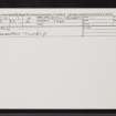 Innerathy, NH78SE 7, Ordnance Survey index card, Recto