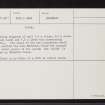 Edderton Mains, NH78SW 6, Ordnance Survey index card, page number 2, Verso