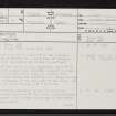 Kirkton, NH79NE 3, Ordnance Survey index card, page number 1, Recto