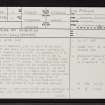 Creag An Amalaidh, NH79NE 4, Ordnance Survey index card, page number 1, Recto