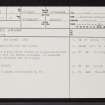 Cnoc Odhar, NH79NE 12, Ordnance Survey index card, page number 1, Recto
