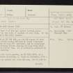 Cnoc Odhar, NH79NE 23, Ordnance Survey index card, page number 1, Recto