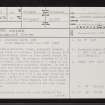 Cnoc Odhar, NH79NE 24, Ordnance Survey index card, page number 1, Recto