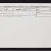 Silver Rock, NH79NE 28, Ordnance Survey index card, Recto
